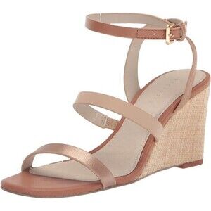 NEW IN BOX Sanctuary Women's Wink Wedge Sandal Nude/Metallic Nude 10M